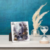 Waterverf Boeddha Surrender Plaque w / Ezel Fotoplaat (Insitu)