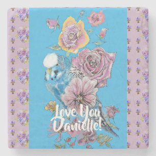 Waterverf boedgie floral Dames Stone Onderzetter