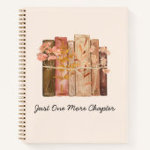 Waterverf Boek Bloem Bruin Roze Leescitaat (Voorkant)