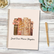 Waterverf Boek Bloem Bruin Roze Leescitaat