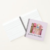 Waterverf Boek Bloem Roze Paarse Lezing Quote (Binnen)