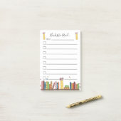 Waterverf Boeken om te lezen Lijst Post-it Notes (Op bureau)