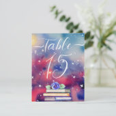 Waterverf Boeken Paars & Roze Lijst Aantal Kaarten (Staand voorkant)