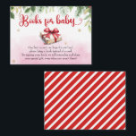 Waterverf Boeken voor Baby Christmas Santa Baby Informatiekaartje<br><div class="desc">Deze Waterverf Boeken voor Baby Christmas Santa Baby Enclosure Kaart 🎅📚✨ heeft een prachtig ontwerp dat zeker plezier zal brengen aan iedereen die het ontvangt. De kaart toont een afbeelding van een cadeauboek, versierd met een seizoensgebonden ornament en feestelijk gebladerte aan de bovenkant, allemaal tegen een zacht bleke roze achtergrond....</div>