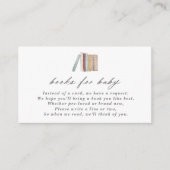  Waterverf Boeken voor Baby Informatiekaartje (Voorkant)