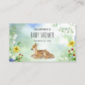 Waterverf Boekentips voor Baby Dieren in Bos en Wo Informatiekaartje (Achterkant)