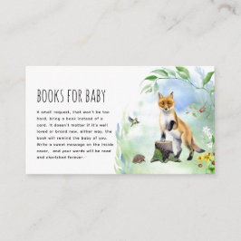 Waterverf Boekentips voor Baby Dieren in Bos en Wo Informatiekaartje