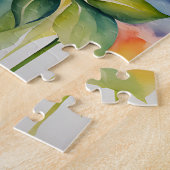 Waterverf Boeket Bloemen Levendig Legpuzzel (Zijkant)