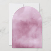 Waterverf Boeket Huwelijk Lila Boog ID654 Kaart (Achterkant)