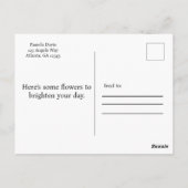 Waterverf boeket van bloemen briefkaart (Achterkant)