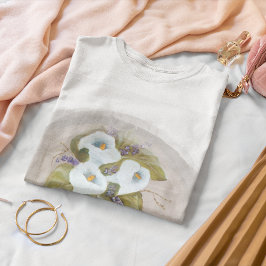 Waterverf boeket van witte callas T-Shirt