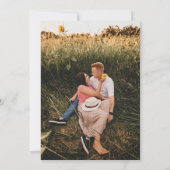 Waterverf boekt elke liefdesverhaal bruiloft foto save the date (Achterkant)