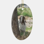 Waterverf Boer Goat Keramisch Ornament (Rechts)