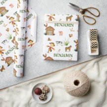 Waterverf Boerderij Birthday Animals