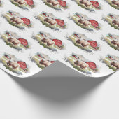 Waterverf Boerderij Cadeaupapier (Hoek)