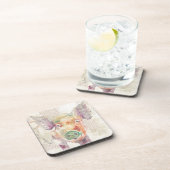 Waterverf Boerderij Collage Pig Bier Onderzetter (Rechterzijde)