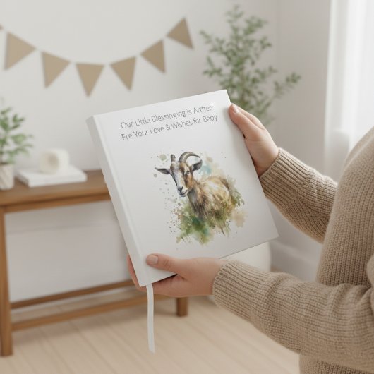 Waterverf Boerderij Geit, op maat Gastenboek