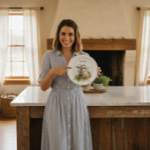 Waterverf Boerderij Geit, op maat Papieren Bordje
