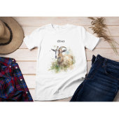 Waterverf Boerderij Geit, op maat T-shirt