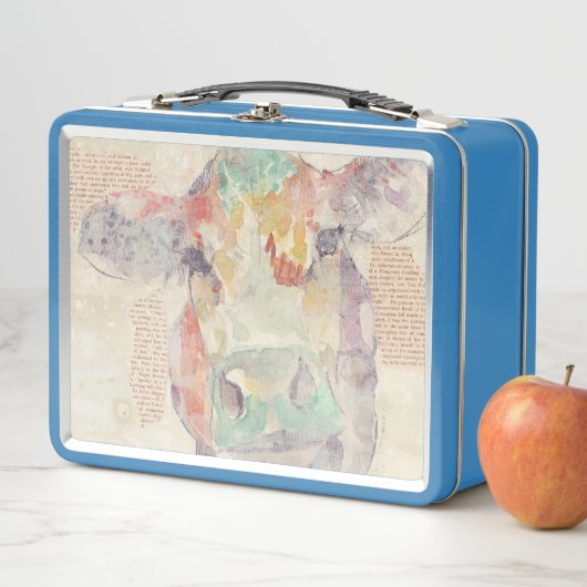 Waterverf Boerderij Koe collage (In situ)