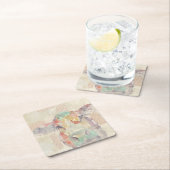 Waterverf Boerderij Koe collage Kartonnen Onderzetters (Insitu)