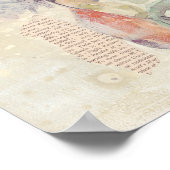 Waterverf Boerderij Koe collage Poster (Hoek)