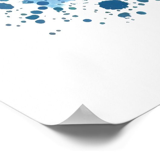 Waterverf Boerderij Koe van Trendy en wilde bloeme Poster (Hoek)