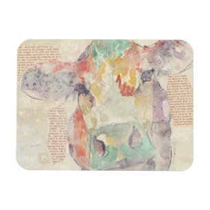 Waterverf Boerderij Koulage Koe Magneet
