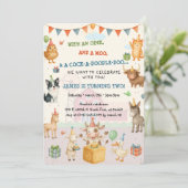 Waterverf Boerderij Oink Baa Moo Boerderij Fun Ver Kaart (Staand voorkant)