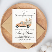 Waterverf Boerderij Pompoenen Baby shower Invitati Kaart