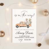 Waterverf Boerderij Pompoenen Baby shower Invitati Kaart