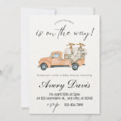 Waterverf Boerderij Pompoenen Baby shower Invitati Kaart (Voorkant)