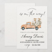 Waterverf Boerderij Pompoenen Baby shower Invitati Kaart (Voorkant / Achterkant)