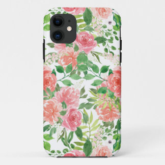 waterverf boerderij roos tuin Case-Mate iPhone case
