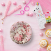 Waterverf Boerderij Roze Rozen & Witte Kosmos Papieren Kommen (Feest)