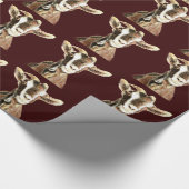 Waterverf Boerderij van geiten Cadeaupapier (Hoek)