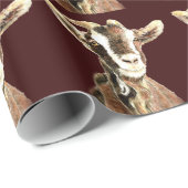 Waterverf Boerderij van geiten Cadeaupapier (Rol Hoek)