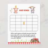 Waterverf Boerderij Verjaardagsfeestje baby shower (Voorkant)