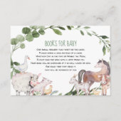 Waterverf Boerderijdieren Boeken voor baby Informatiekaartje (Voorkant)