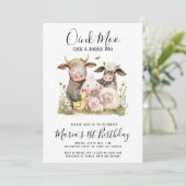 Waterverf boerderijdieren verjaardag kaart (Staand voorkant)