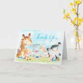 Waterverf boerenjongen kaart (Gele Bloem)