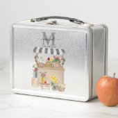 Waterverf Boerenmarkt Bloemenkar Keuken (In situ)