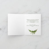 Waterverf Boheemse Kerstcompositie Feestdagen Kaart (Binnen)