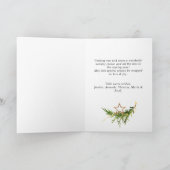 Waterverf Boheemse Kerstcompositie Feestdagen Kaart (Binnen)