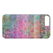 Waterverf Bohemen Abstract Grunge Striped Case-Mate iPhone Case (Achterkant (Horizontaal))