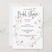 Waterverf Bohemian Bridal Shower Kaart (Voorkant)