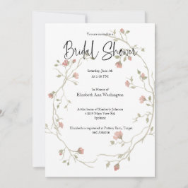 Waterverf Bohemian Bridal Shower Kaart