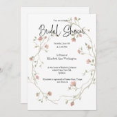 Waterverf Bohemian Bridal Shower Kaart (Voorkant / Achterkant)