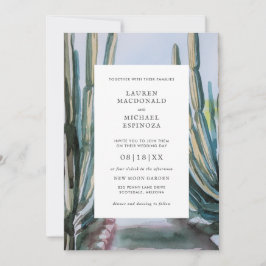 Waterverf Bohemian Cactus Green Desert Kaart