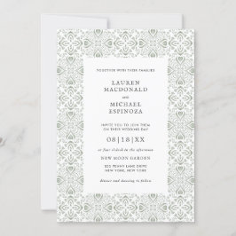 Waterverf Bohemian Cactus Green Tile Desert Kaart